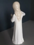 GDR Lippelsdorf статуетка 22см/ГДР стара немска порцеланова фигура на момиче с огледало и гребен, снимка 4