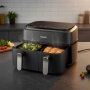 1бр. Philips Airfryer 3000 Series Dual Basket - 9L, 2750W, RapidAir технология, 2 независими кошници, снимка 3
