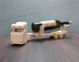 Декоративен дървен камион с ремарке - поставка за бутилка DMAR 319M2, снимка 1