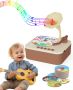 Детски фонограф Jwatch с 99 цветни карти, за деца на 3-6 години(кафяв)