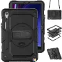 Samsung Galaxy Tab S10 FE Hybrid Tablet Case with Hand Grip & Strap TPU Силиконов Калъф и Протектор, снимка 6