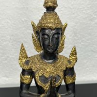 Тайландска бронзова фигура на танцьорка / Буда. №5288, снимка 3 - Колекции - 45096532