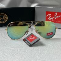 Ray-Ban RB3025 мъжки дамски слънчеви очила унисекс зелени огледални, снимка 1 - Слънчеви и диоптрични очила - 45430334