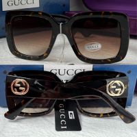 GUCCI GG0141 с лого дамски слънчеви очила УВ 400 правоъгълни квадратни , снимка 1 - Слънчеви и диоптрични очила - 45163882