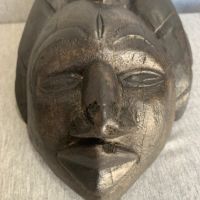   дървена  африканска маска , снимка 6 - Статуетки - 45268336