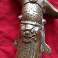 Бронзова статуя на воин от 19-ти век., снимка 3 - Антикварни и старинни предмети - 45081010