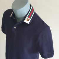 GUCCI Pique Cotton Made in Italy Mens Size S ОРИГИНАЛ! Мъжка Тениска!, снимка 2 - Тениски - 45893319