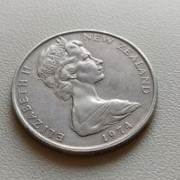 50 цента 1974 Нова Зеландия, снимка 2 - Нумизматика и бонистика - 45436848