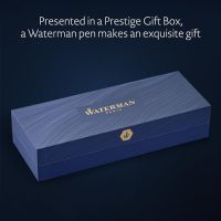 Нов Луксозен Подарък Писалка Waterman със Златисти Орнаменти Подаръчна Кутия Средно Перо, снимка 5 - Подаръци за мъже - 45536486