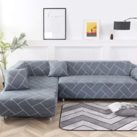 Еластичен калъф за диван "Фантазия", тъмно сиво, снимка 2 - Други - 44977618
