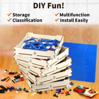 Кутия за сортиране на блокчета Lego с 4 тави за любители на Lego за деца, снимка 4 - Други - 45083367