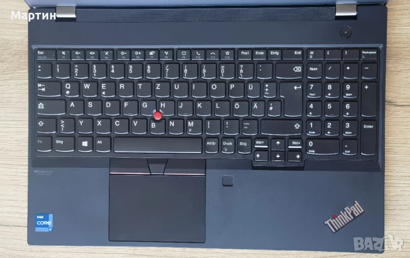 Продавам Lenovo Thinkpad T15 Gen 2/Intel i7-1165G7/512GB SSD/32GB RAM, снимка 1