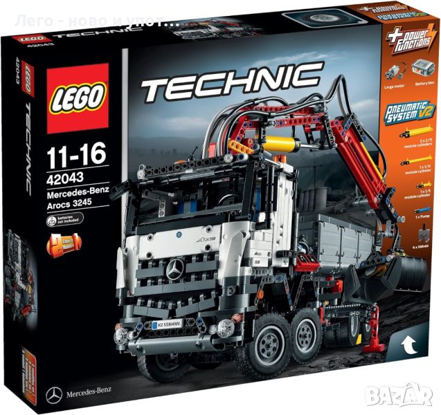 Употребявано LEGO Technic 42043 Mercedes-Benz Arocs 3245, снимка 1