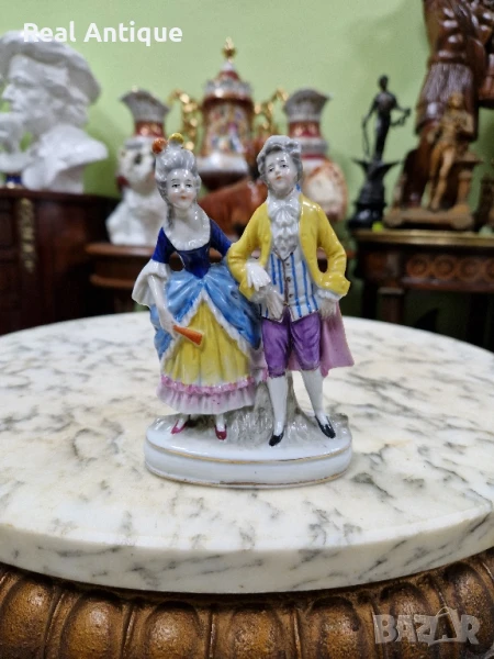 Стара рядка антикварна колекционерска порцеланова фигура статуетка Sitzendorf , снимка 1