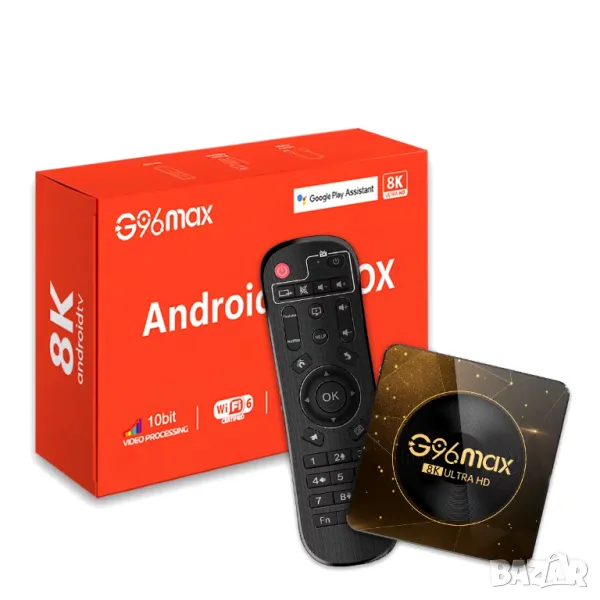 Настроен TV Box, Android 13 ATV,  RAM 4GB DDR4, ROM 128GB, CPU RK3528, 8K ULTRA HD, снимка 1