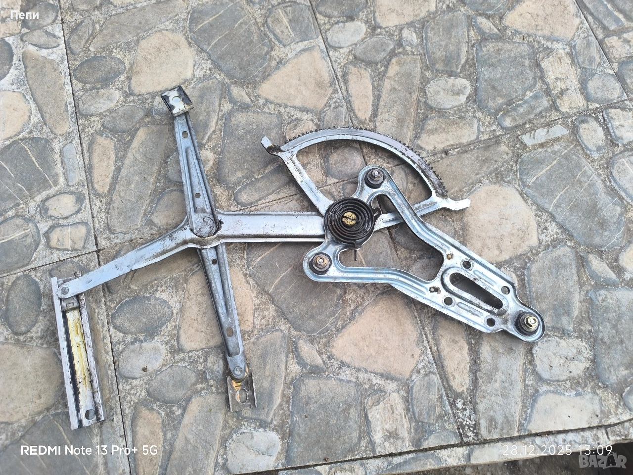 Десен механизъм за ел стъкло Мерцедес 124 седан , снимка 1