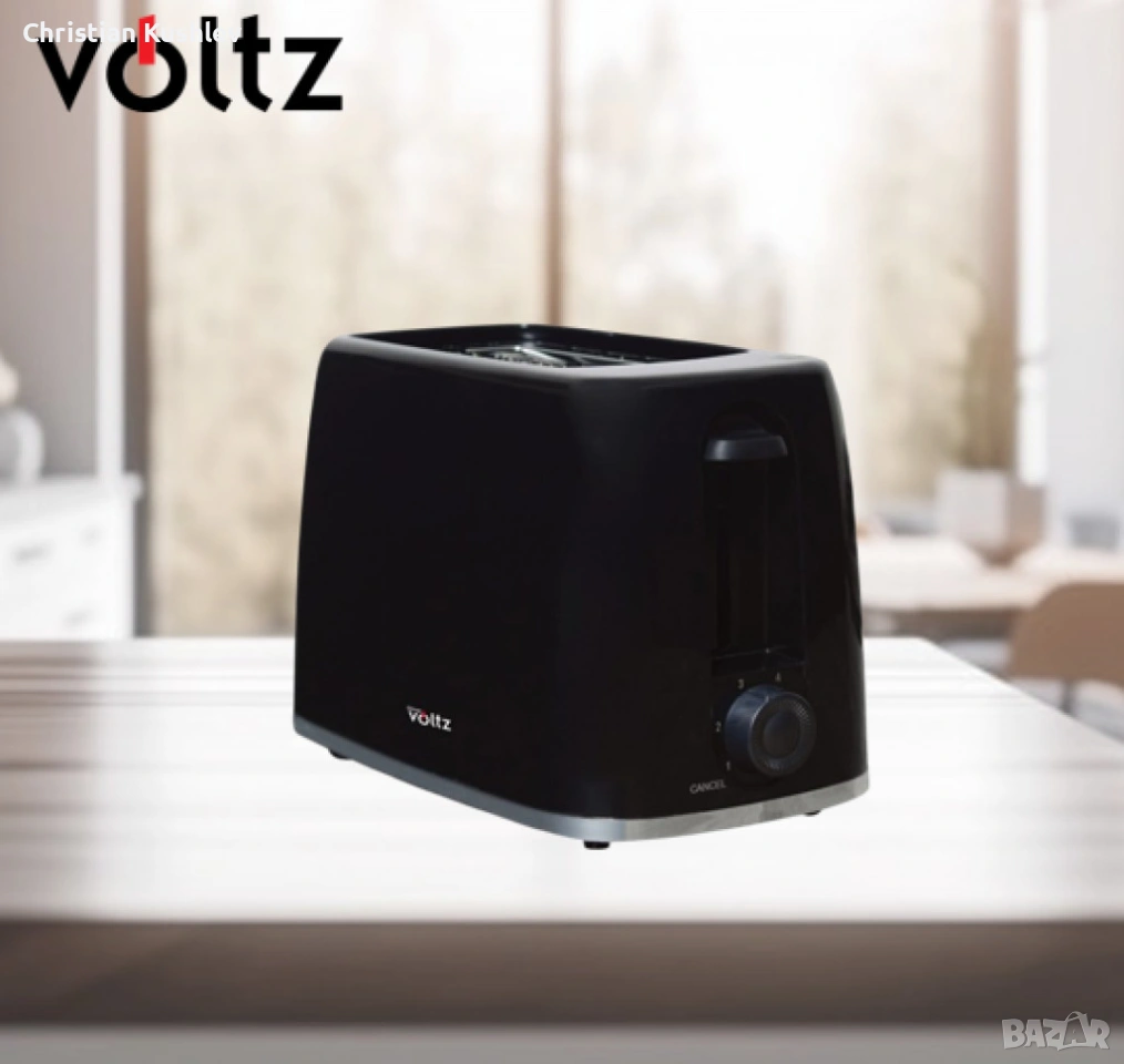 Тостер за 2 филийки Oliver Voltz Daisy, 700W, 6 степени, снимка 1