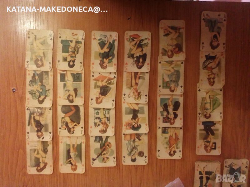 Рятки карти със голи жени .1960 .1970.година колекционерски карти, снимка 1