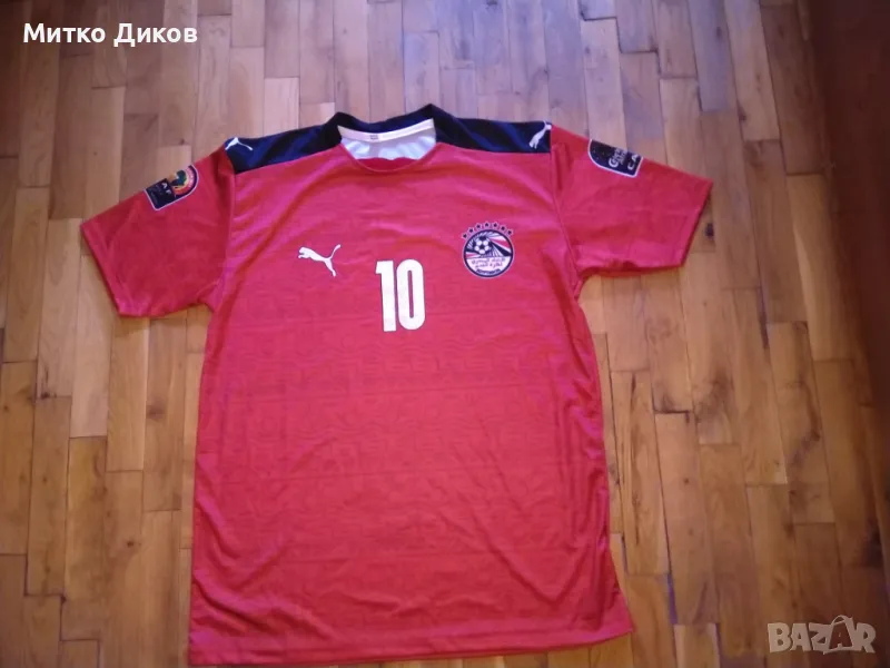 Мохамед Салах Египет фенска футболна тениска от Купата на Африка 2020г Камерун размер Л, снимка 1