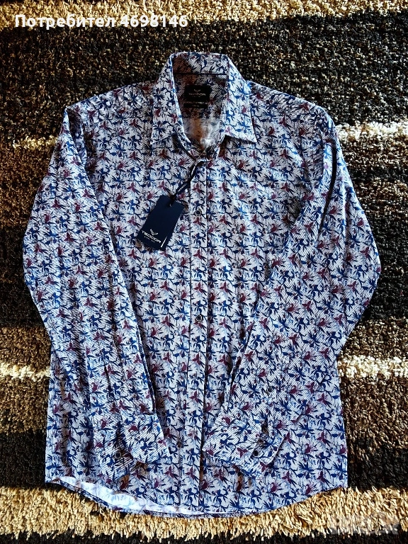 Чисто нова мъжка риза Teodor размер slim fit, снимка 1