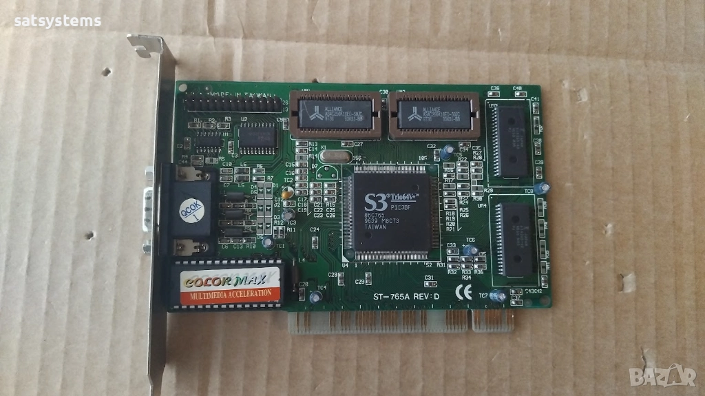 Видео карта S3 Trio64V+ Color Max ST-765A 2MB PCI, снимка 1