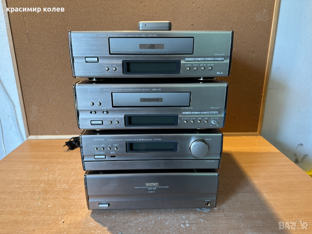 аудио система /дек , cd,предусилвател и стъпало/"Denon  250", снимка 1