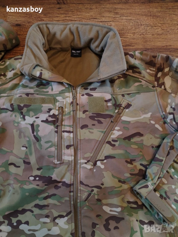 Mil-Tec Jacket Delta Fleece Multitarn - ловно софтшел яке КАТО НОВО 2ХЛ, снимка 1