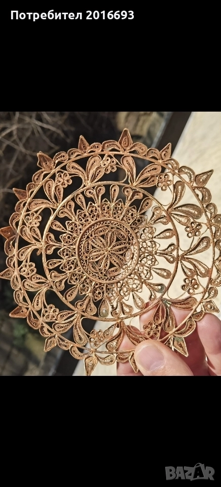 Уникален ръчен албански фелигран., снимка 1