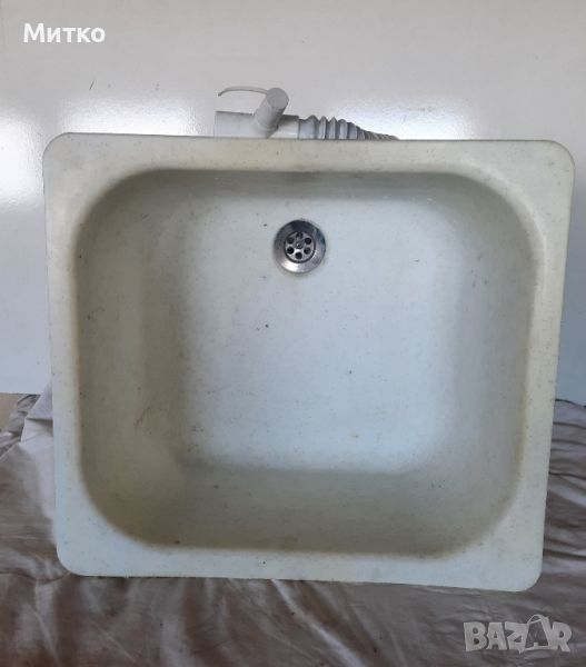Пластмасова мивка със сифон , снимка 1