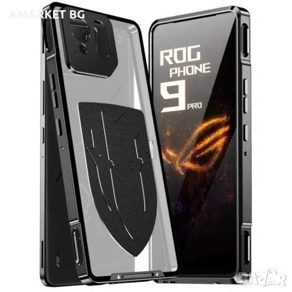 Asus ROG Phone 9 Pro 5G / Asus ROG Phone 9 5G Удароустойчив Калъф Metal Frame 360 Градуса Защита и П, снимка 1