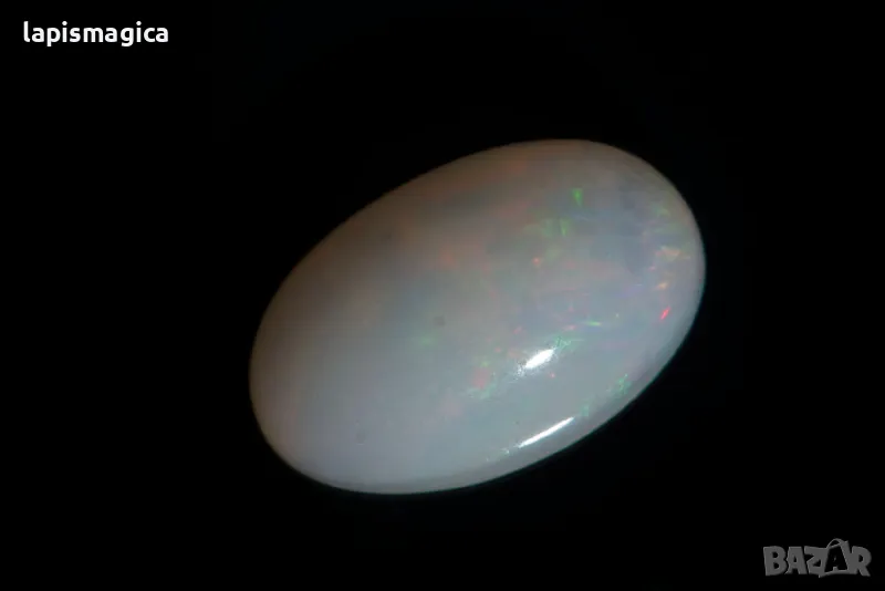 Етиопски опал 2.19ct овален кабошон, снимка 1