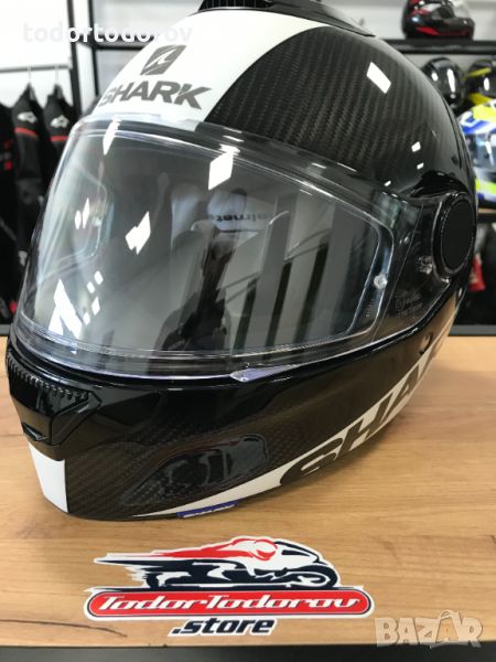 Мото Каска SHARK SPARTAN GT CARBON SKIN,очила M 57-58см,много запазена, снимка 1