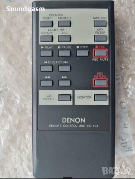 Търся Denon RC 404 дистанционно управление за касетен дек, снимка 1