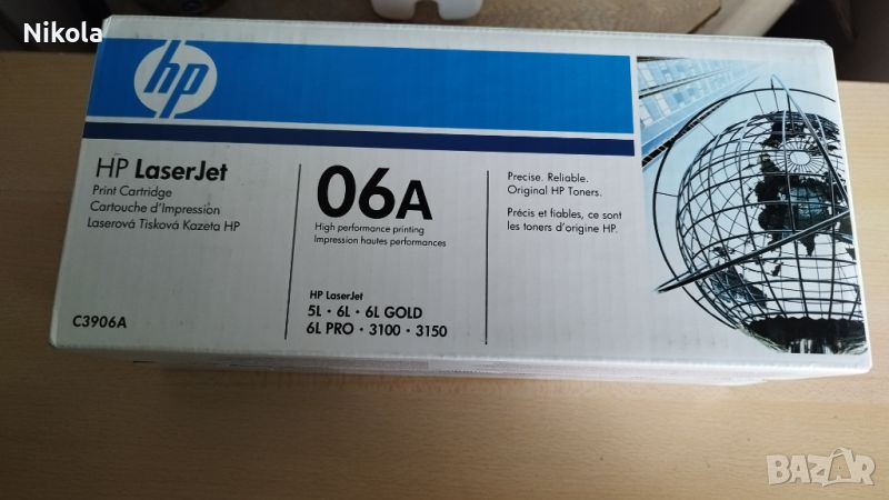 Тонер касета за HP LaserJet C3906A оригинална, снимка 1