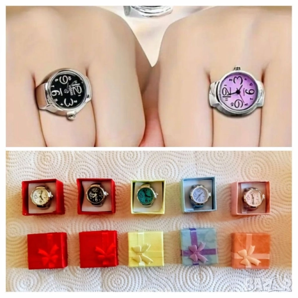 Пръстен-часовник функциониращ с капаче !, снимка 1