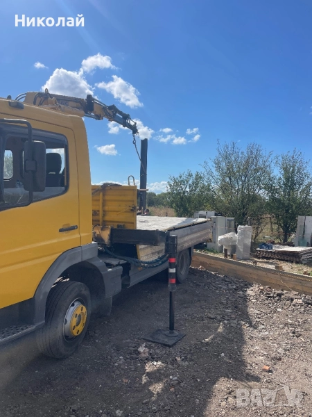 Транспортни услуги самосвал с кран и камион с падащ борд до 5Т, снимка 1
