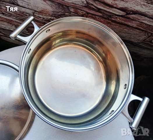 Тенджера алпака 6 л, снимка 2 - Съдове за готвене - 54130445