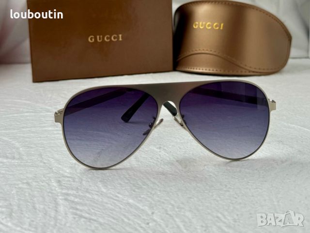 Gucci 2024 мъжки дамски унисекс слънчеви очила авиатор 5 цвята, снимка 8 - Слънчеви и диоптрични очила - 45521172