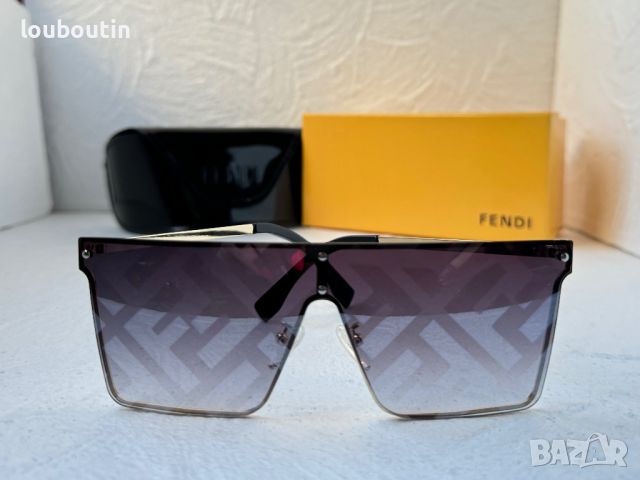 -15 % разпродажба Fendi мъжки слънчеви очила маска брандирани стъкла, снимка 8 - Слънчеви и диоптрични очила - 45226784