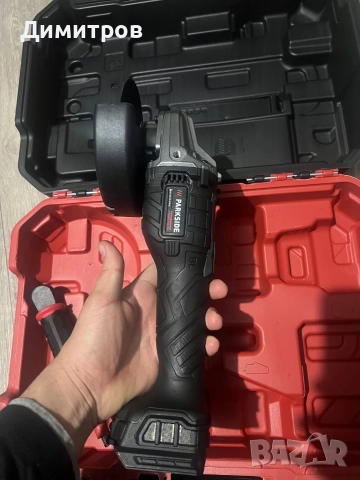 Акумулаторен ъглошлайф Parkside PWSAP D4.Чисто нов!, снимка 3 - Ъглошлайфи - 52949491