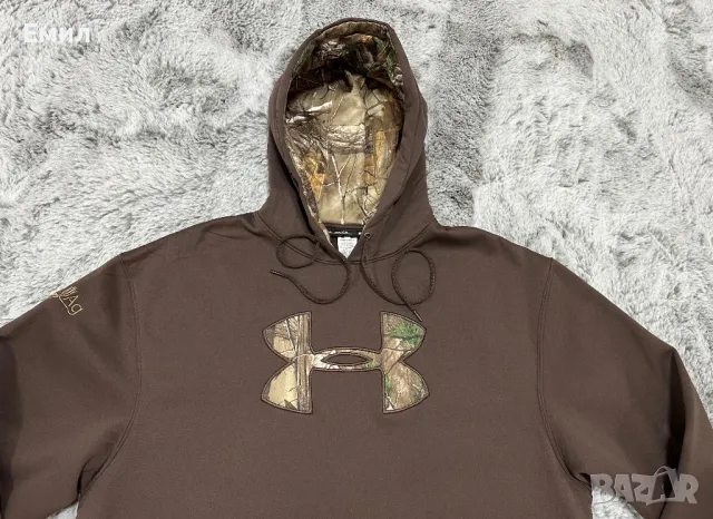 Мъжки ловен суитшърт Under Armour Hunting Sweatshirt, Размер XL, снимка 2 - Суичъри - 47440312