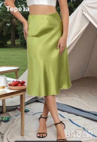 🆕️ Дамски сатенени поли /L, снимка 12 - Поли - 53755851