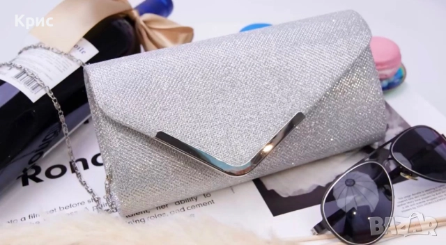 Стилни, елегантни вечерни дамски чанти клъч по 20 лв, снимка 11 - Чанти - 52836841