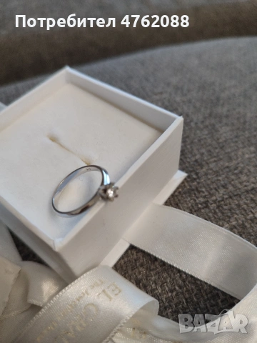 Диамантен пръстен, годежен, снимка 7 - Пръстени - 54229173