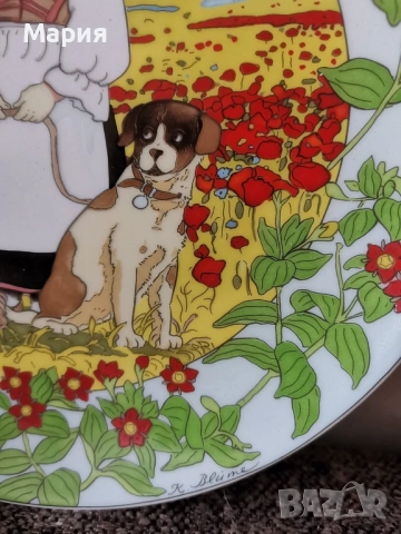 Порцеланова чиния за стена Villeroy & Boch "Heinrich" by Unicef серия "Децата на света", снимка 2 - Колекции - 52934491