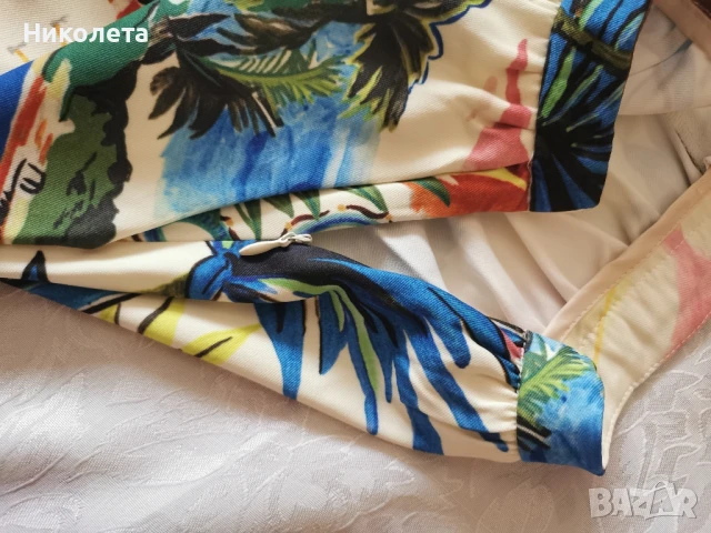 Разкроена пола в пъстри цветове, снимка 5 - Поли - 51376144