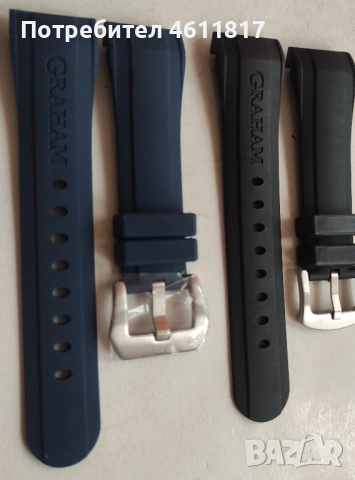 Силиконова каишка за Graham, снимка 4 - Каишки за часовници - 52077934