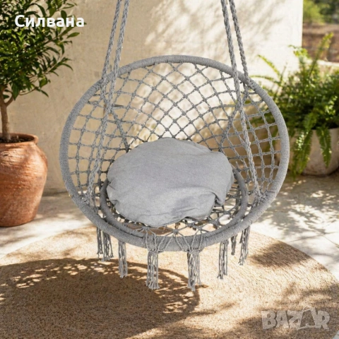 Висяща градинска люлка , снимка 2 - Градински мебели, декорация  - 54298082