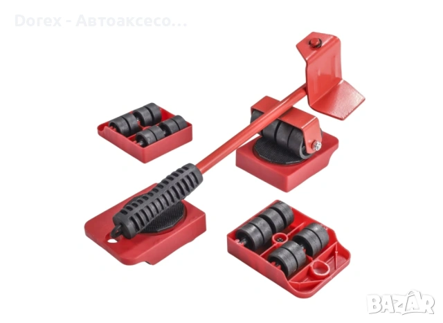 Комплект за повдигане и преместване на мебели и уреди - с повдигач и ролкови платформи, снимка 7 - Аксесоари и консумативи - 53618260