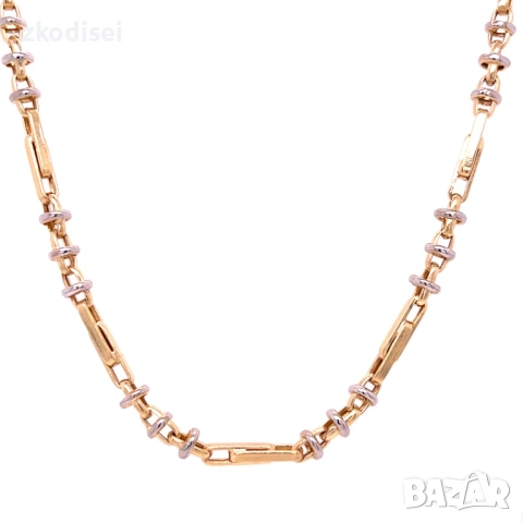 Златен синджир 9,41гр. 57,0см. 14кр. проба:585 модел:37745-6, снимка 2 - Колиета, медальони, синджири - 53875301